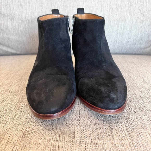 J.Crew Suede Black Ankle Boot Size 7.5 - Picture 4 of 11